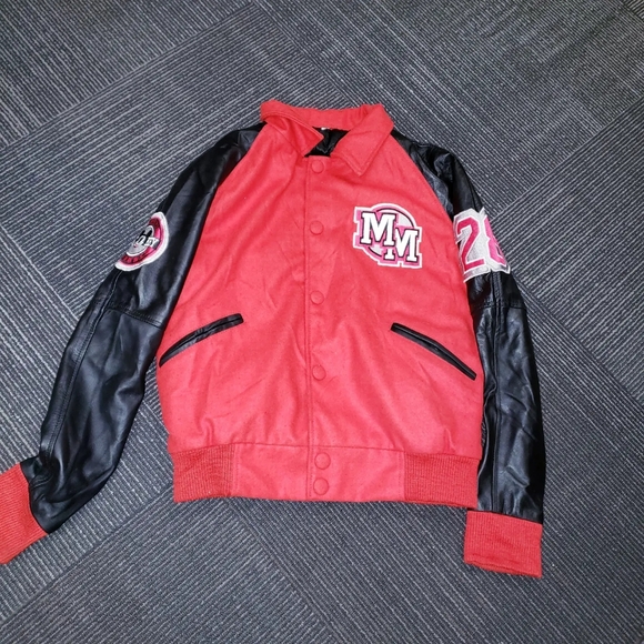 Mens L MJ Mickey Mouse Letterman Varsity Jacket - Picture 1 of 2
